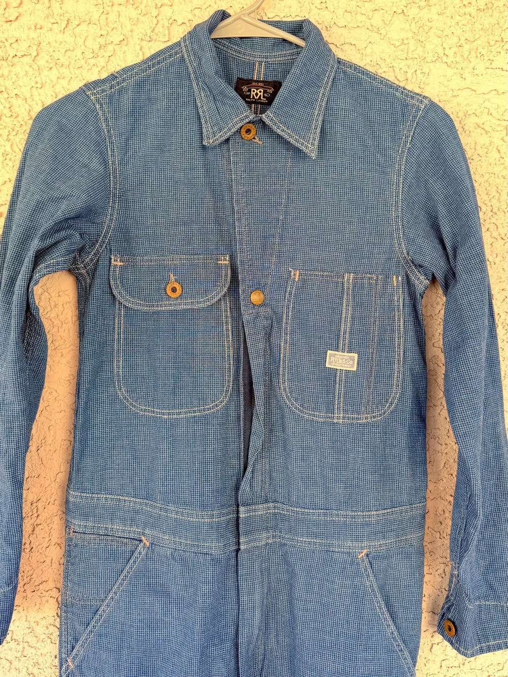 Ralph Lauren Double RL light blue Denim Jumpsuit new no tags